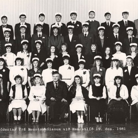 Útskrift 19. des. 1981