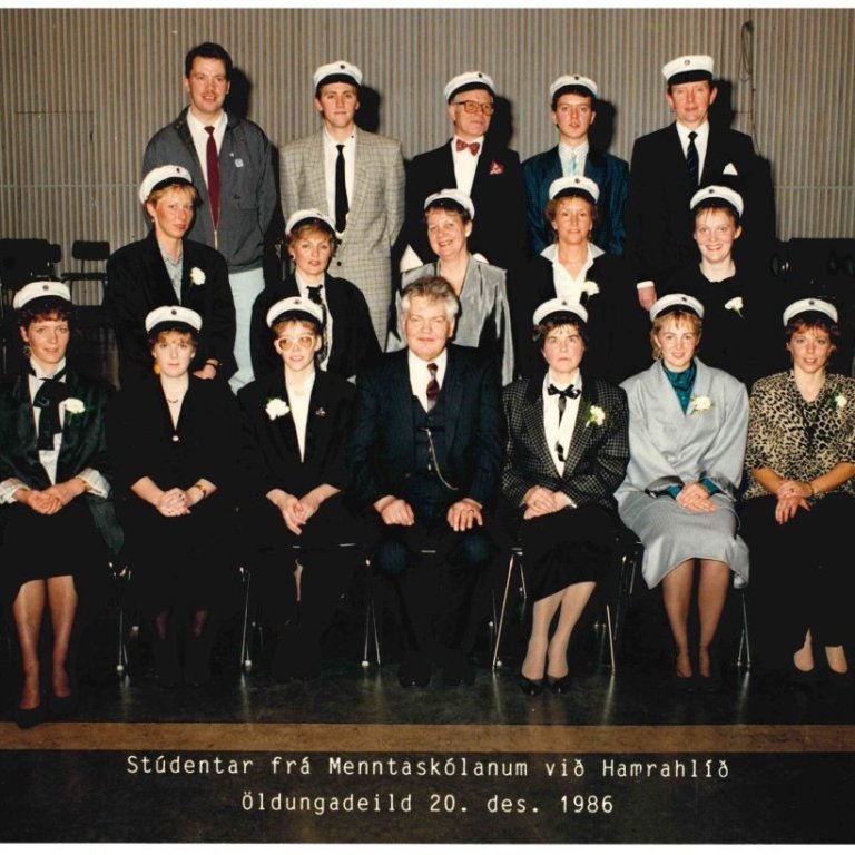 Útskrift 20. des. 1986 - öldungadeild
