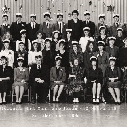 Útskrift 20. des. 1980