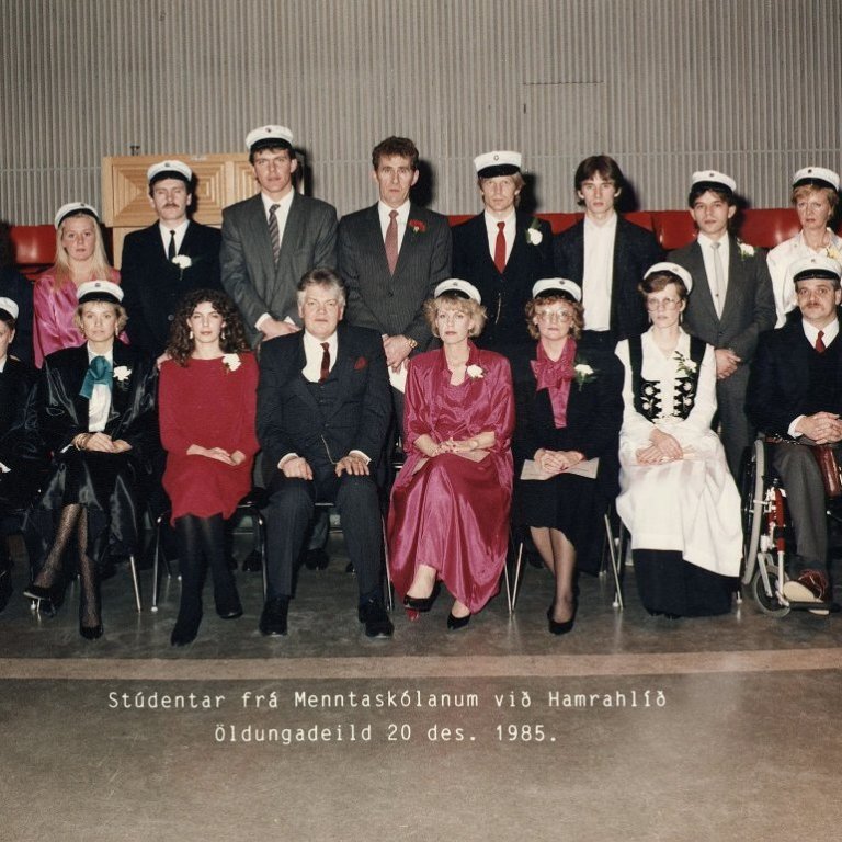 Útskrift 20. des. 1985, öldungadeild