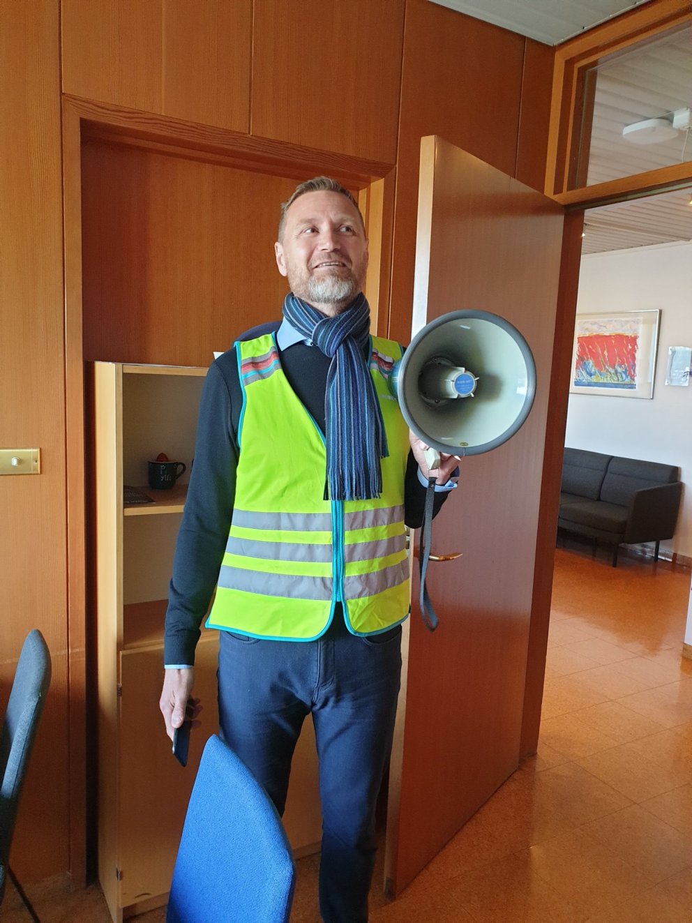 Rektor viðbúinn að takast á við sitt hlutverk í æfingunni