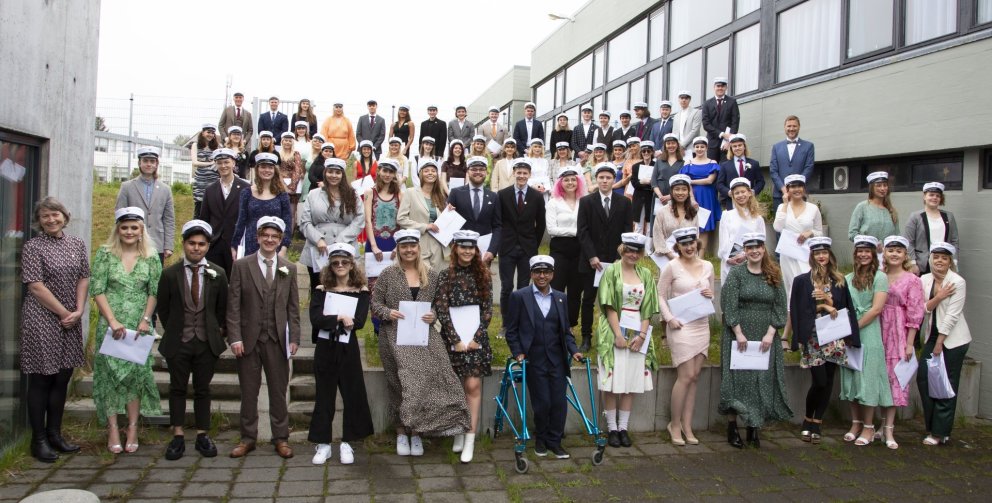 Fyrri hópur í brautskráningu 29. maí 2020