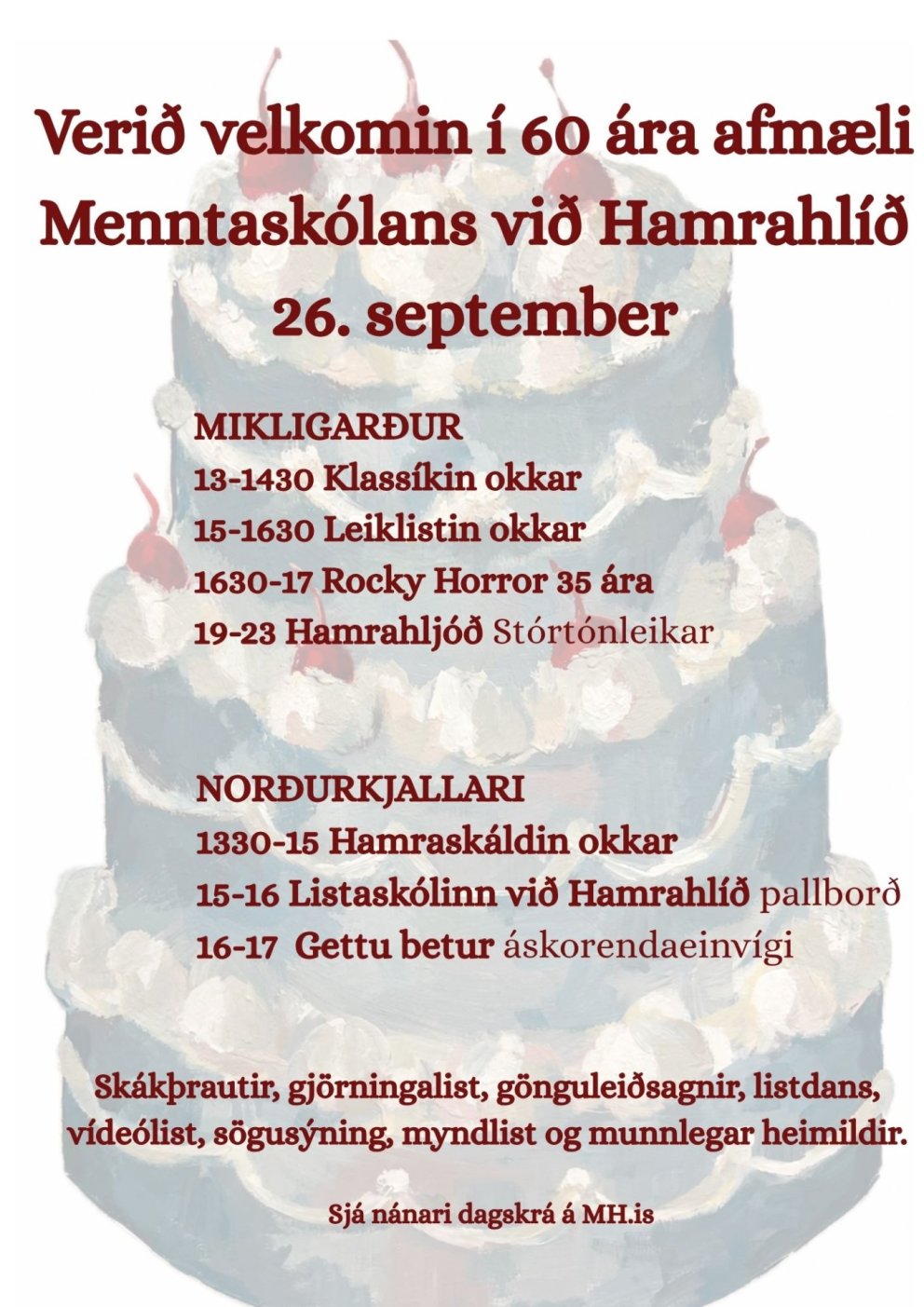 60 ára afmælið okkar