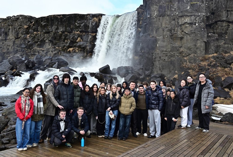 IB1 nemendur á Þingvöllum 17. apríl 2026