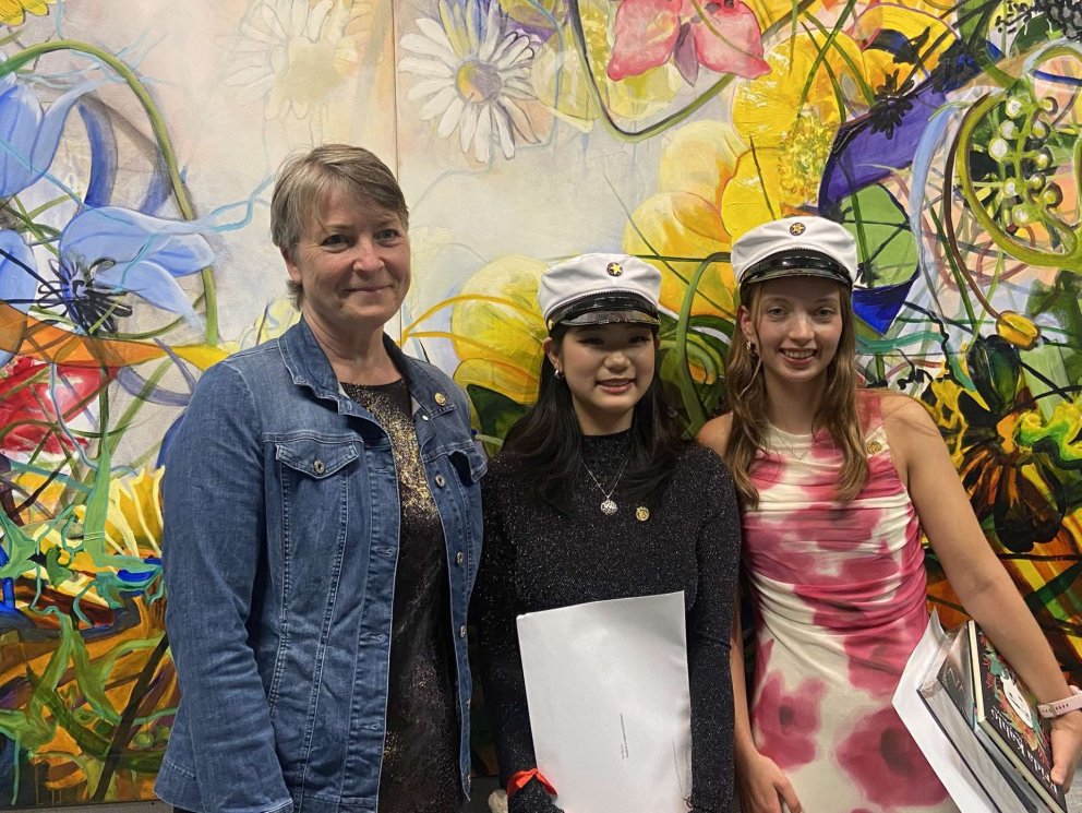 Rektor ásamt dúx og semidúx