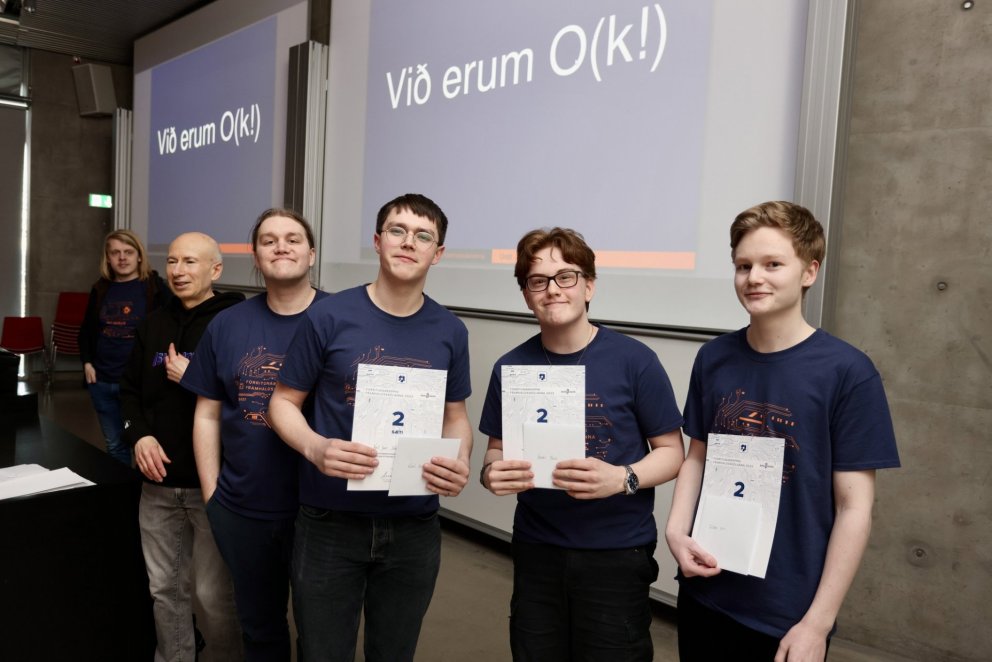 Lið MH í forritunarkeppni framhaldsskólanna 2023