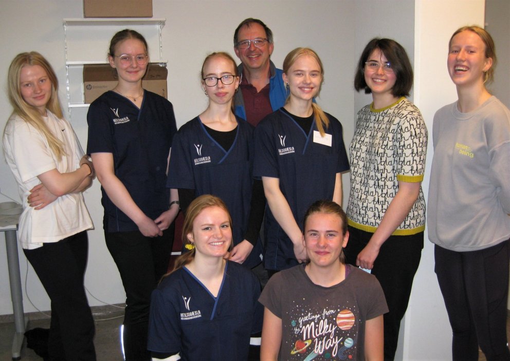 Myndina tók Stefan Otte efnafræðikennari þegar hann fór og heimsótti MH-liðið að störfum á Suðurland…