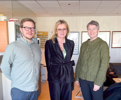 Guðmundur konrektor, Heiða Björg borgarstjóri og Helga rektor