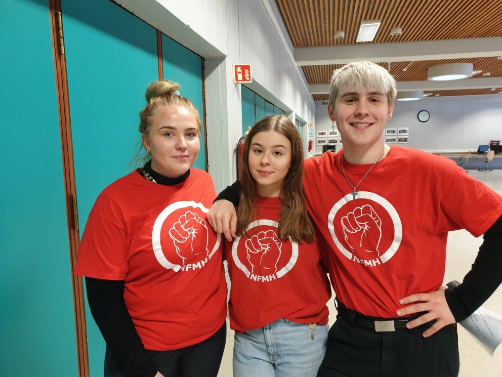 Agnes Ósk, Filippía Huld og Björn Andri standa vaktina á Lagnó