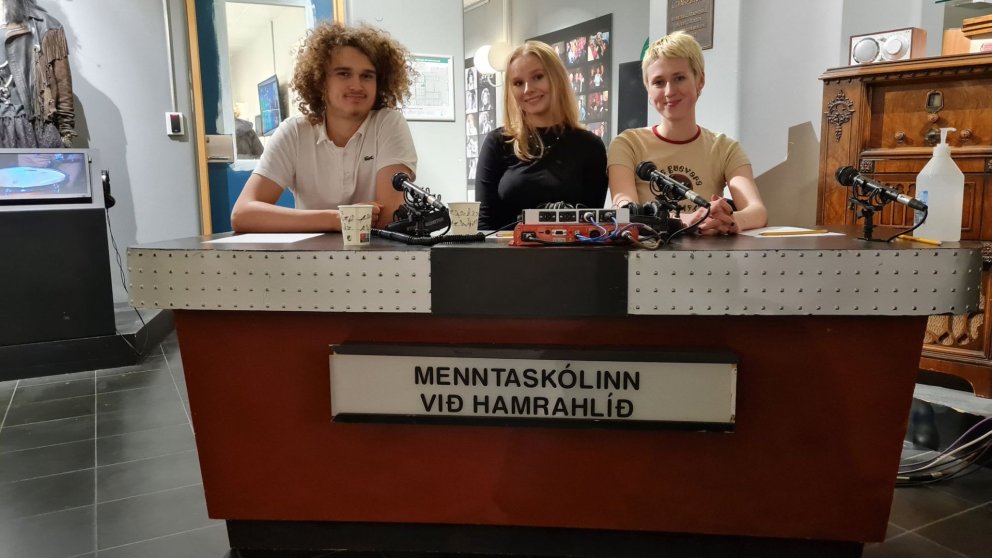 Mynd af liði MH (tekin af ruv.is)