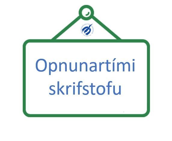 Opnunartími skrifstofu í byrjun ágúst