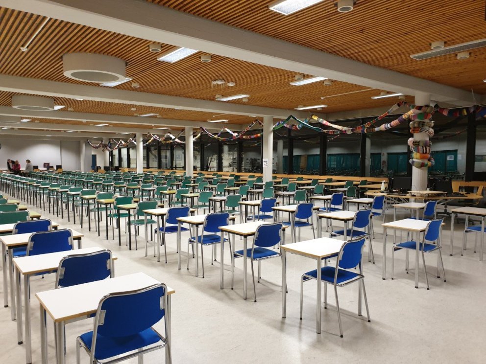 Miðgarður tekur hlýlega á móti nemendum í próf