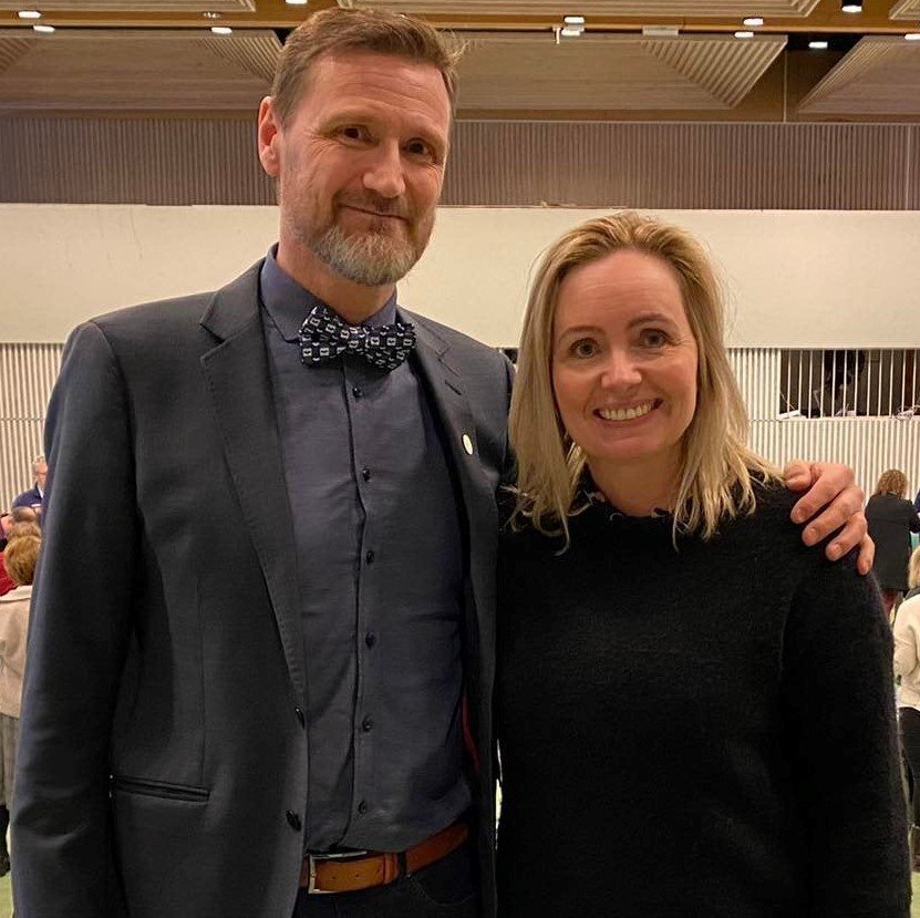 Steinn Jóhannsson rektor MH og Guðrún Inga Sívertsen skólastjóri Verzlunarskóla Íslands.