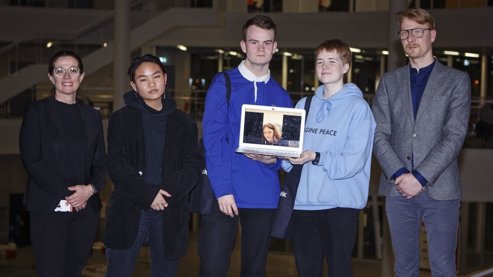 Lið Menntaskólans við Hamrahlíð varð í þriðja sæti.