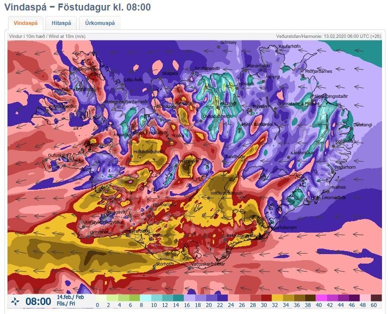Skólahald fellur niður 14. febrúar / All classes cancelled on the 14th of February