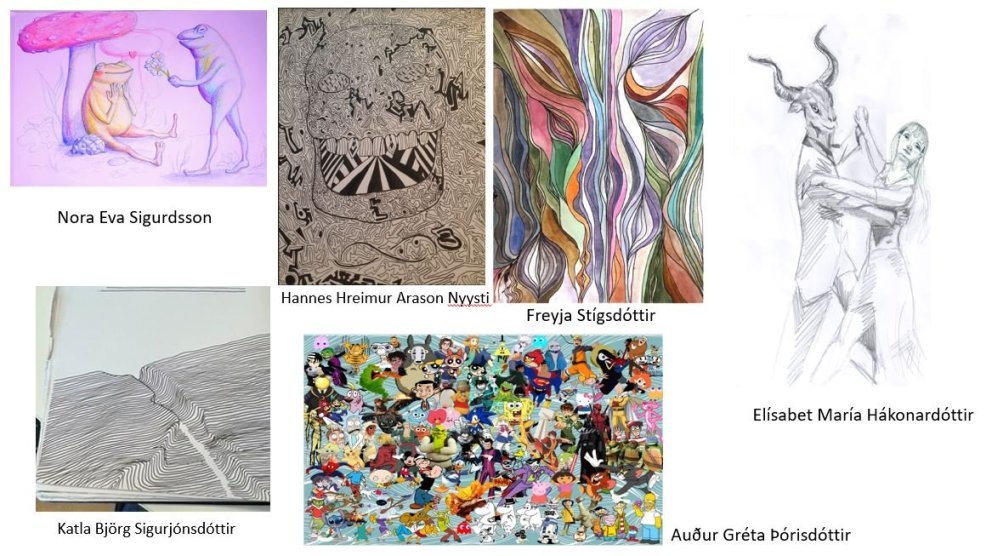 Úrslit í vegglistasamkeppni nemenda