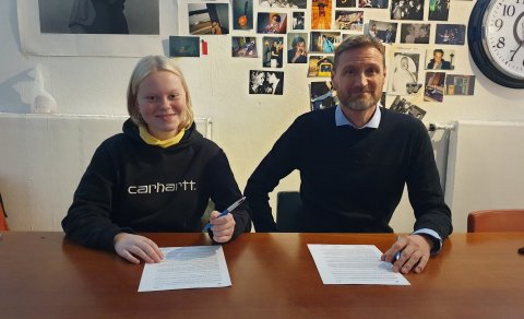 Skemmtilegt að sjá að bæði Elva María og Steinn eru örvhent