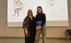 Hugrún R. Hólmgeirsdóttir fagstýra í íslensku og Elín Elísabet Einarsdóttir