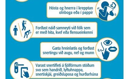 Drögum úr sýkingarhættu / Basic protective measures against the coronavirus
