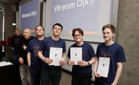 Lið MH í forritunarkeppni framhaldsskólanna 2023