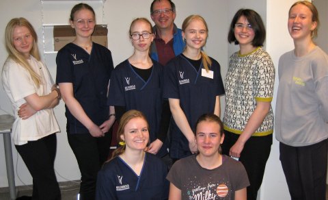 Myndina tók Stefan Otte efnafræðikennari þegar hann fór og heimsótti MH-liðið að störfum á Suðurland…