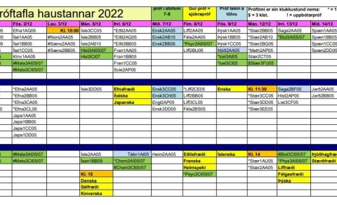 Síðasti kennsludagurinn