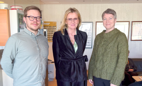 Guðmundur konrektor, Heiða Björg borgarstjóri og Helga rektor