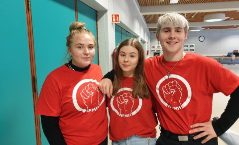 Agnes Ósk, Filippía Huld og Björn Andri standa vaktina á Lagnó