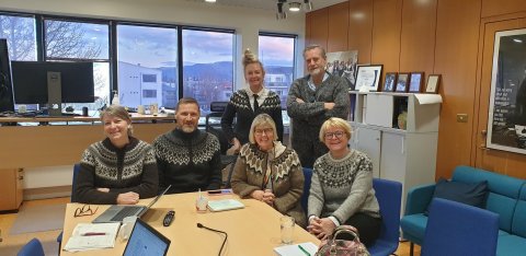 Lopapeysudagurinn var mjög sýnilegur á stjórnendafundi