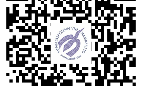 QR kóði Instagramsíðu skólans