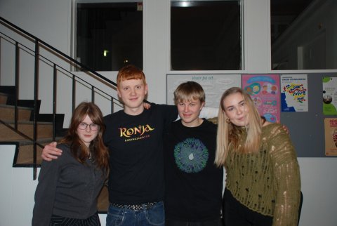 Valgerður Birna Magnúsdóttir, Daði Víðisson, Arnaldur Halldórsson og Saga Evudóttir Eldarsdóttir