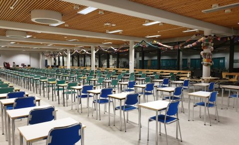 Miðgarður tekur hlýlega á móti nemendum í próf