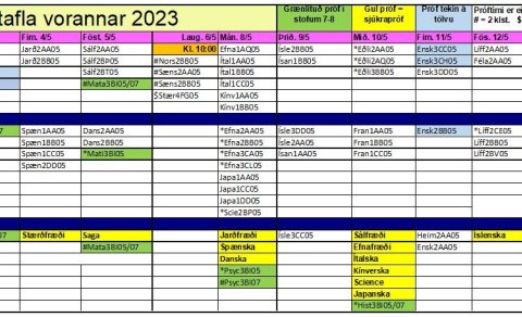 Veikindi á prófatíma