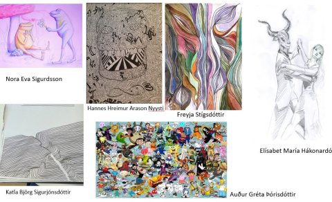 Úrslit í vegglistasamkeppni nemenda